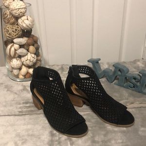 Lucky Brand black boot heels